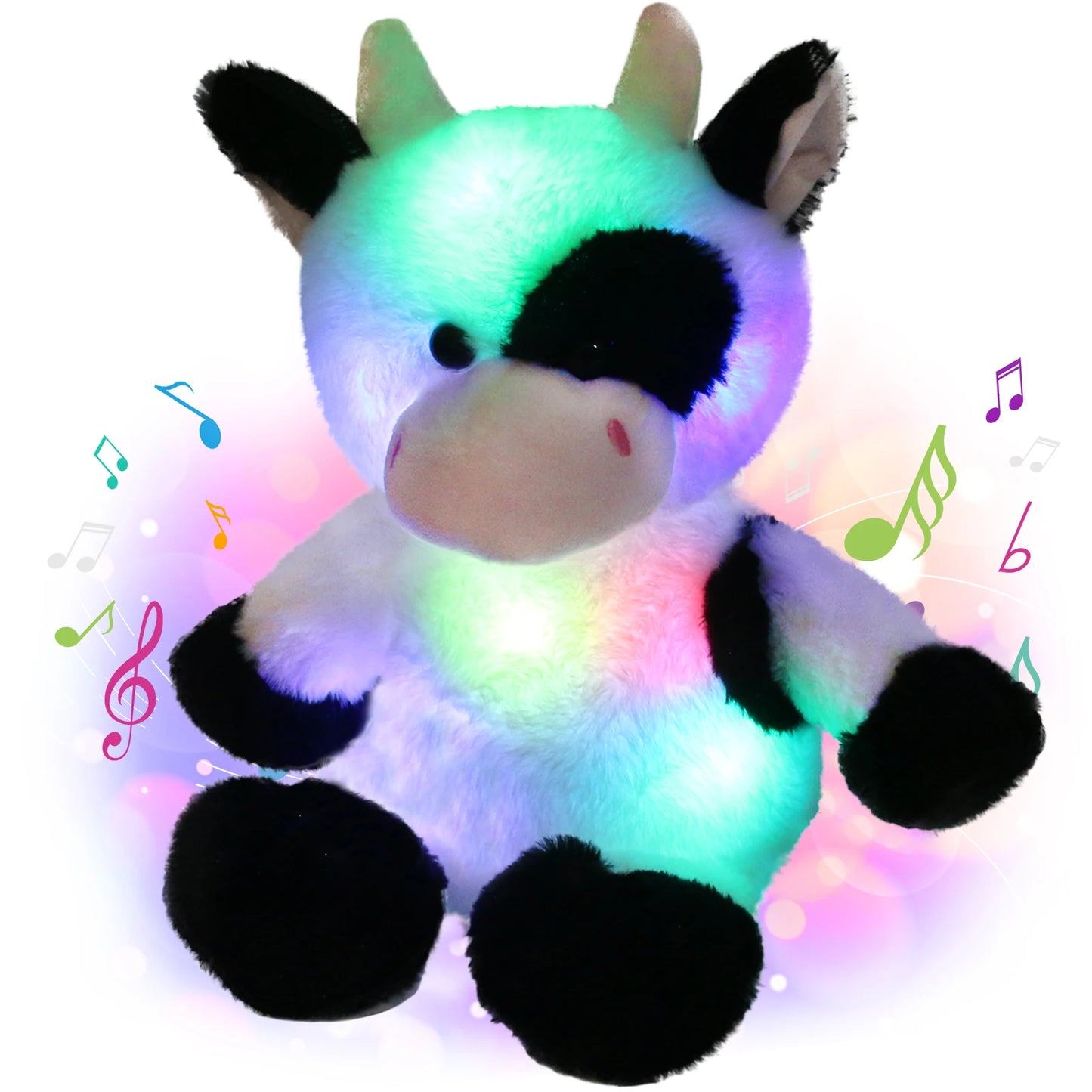 Glowing Dairy Cattle Plush Toy.