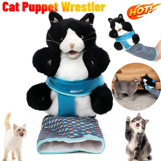 Cat Puppet Wrestler.
