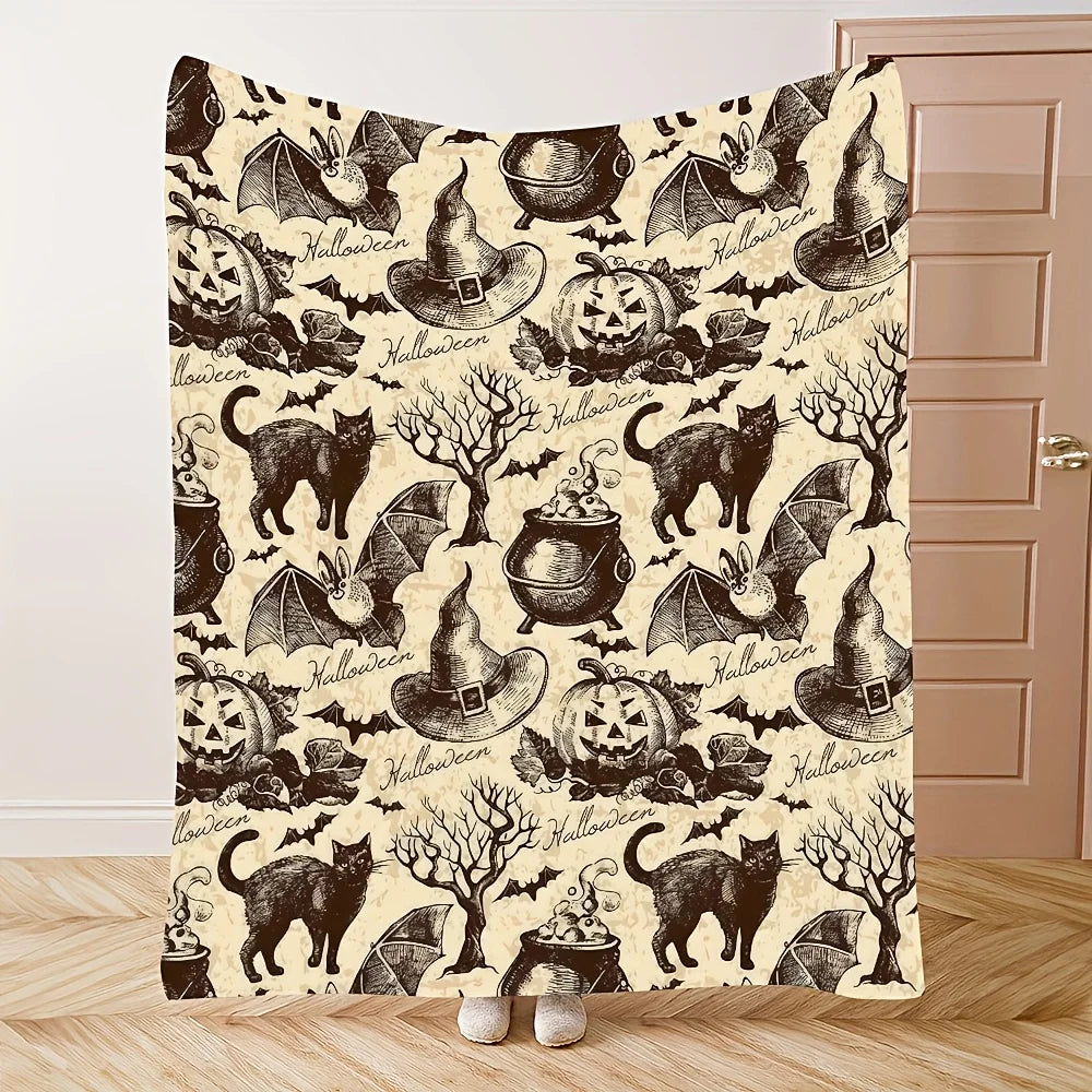 Halloween Vintage Blanket.