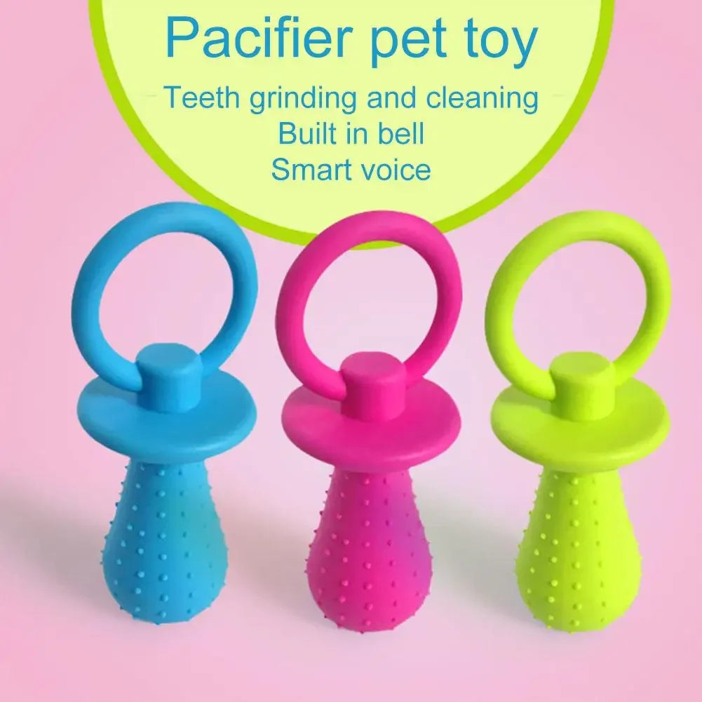 Squeaky Bell TPR Dog Pacifier Toy.