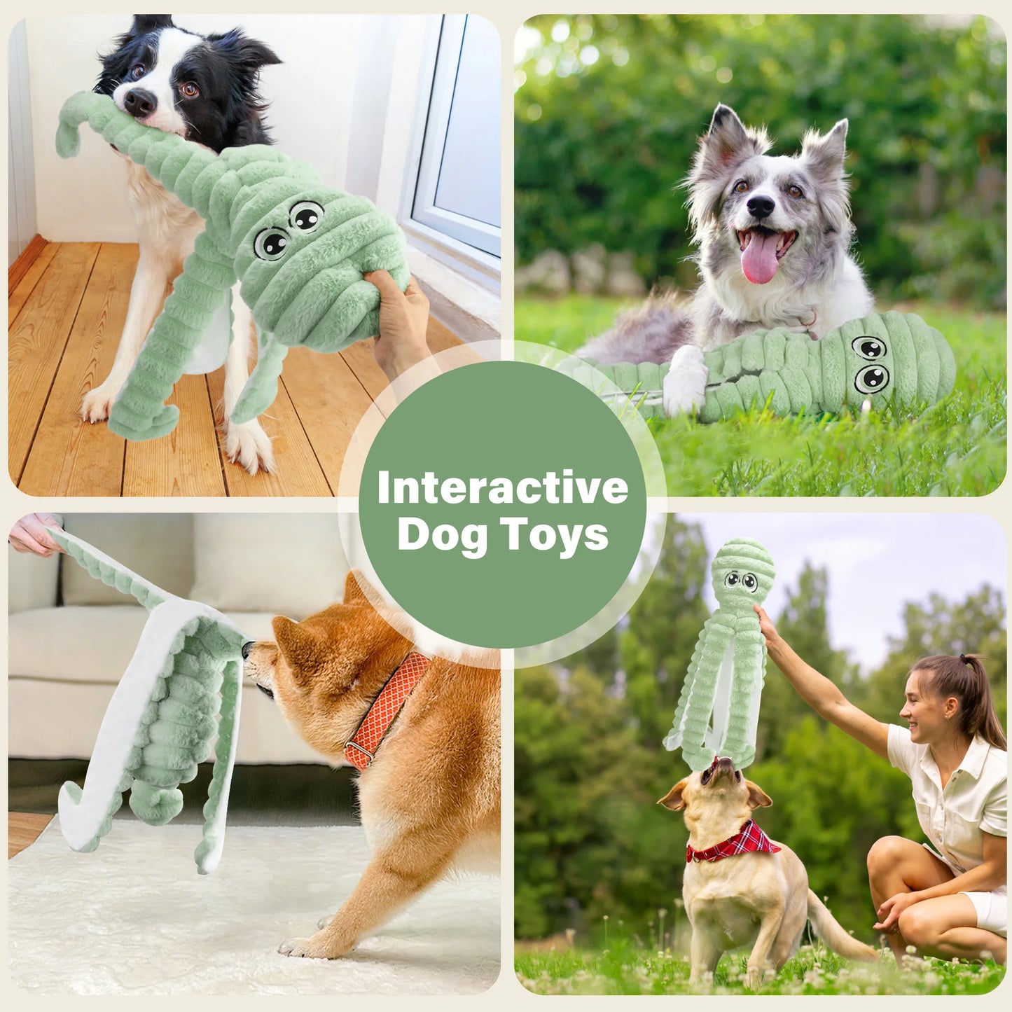 Pet Grinding Teeth Squeaky Plush Toy.