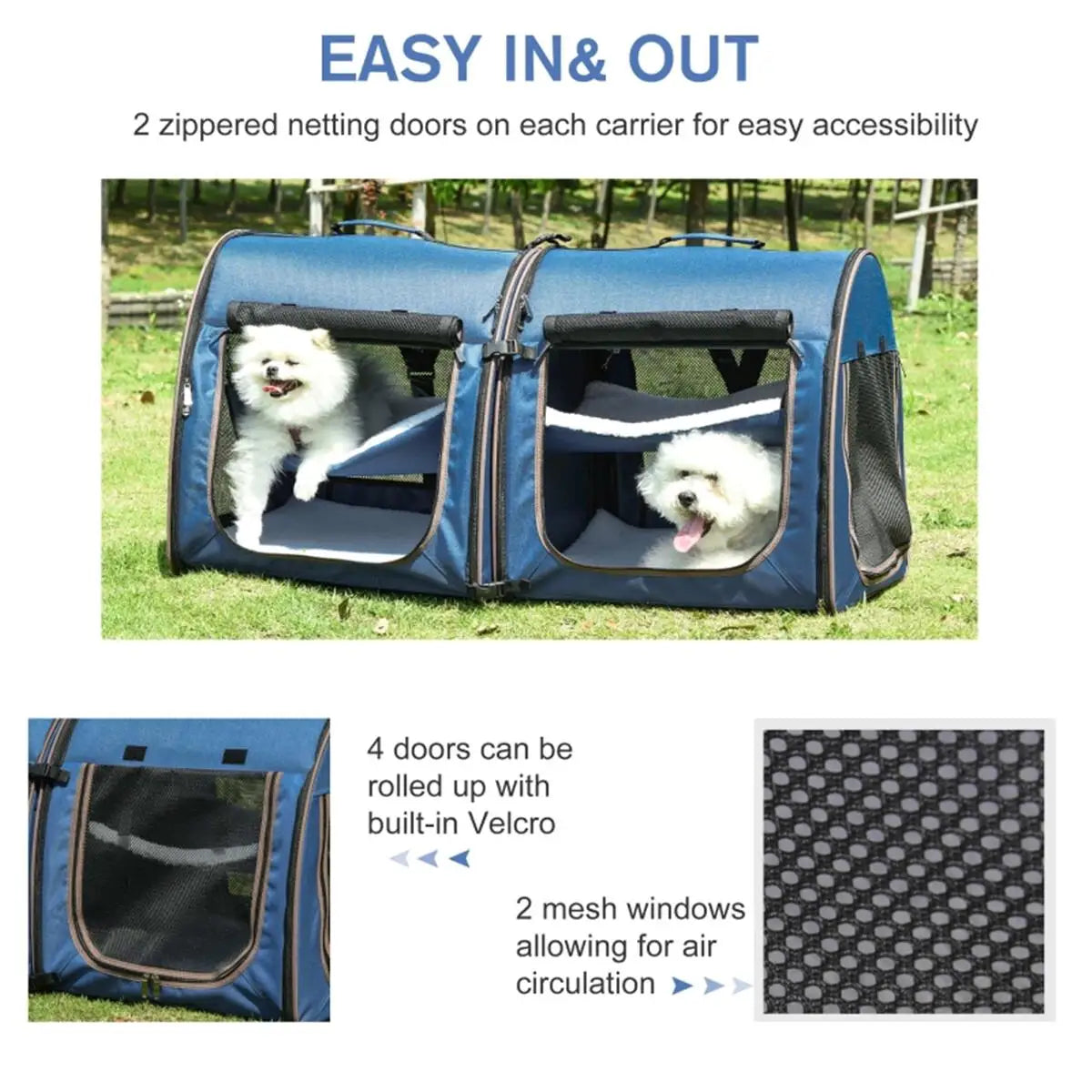 Portable Pet Cat Carrier Bag.