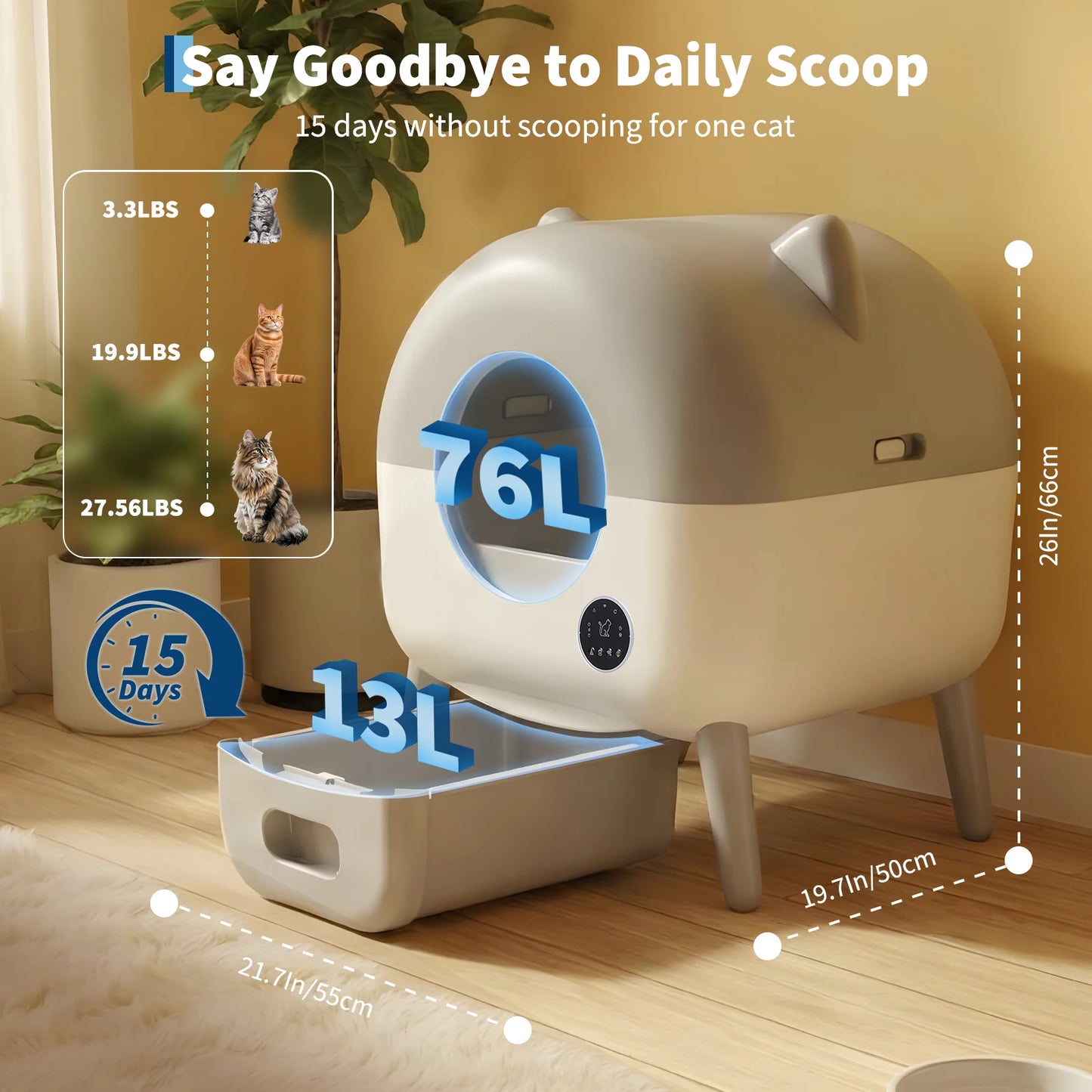 Self-Cleaning Litter Box.
