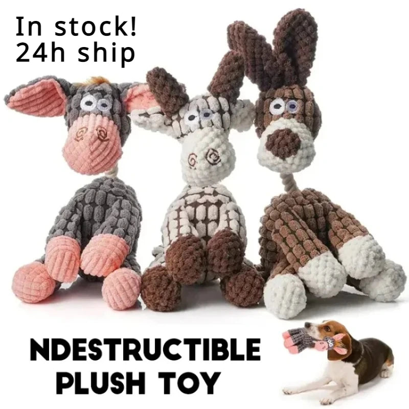 Plush Squeaky Puppy Chew Toys.       I