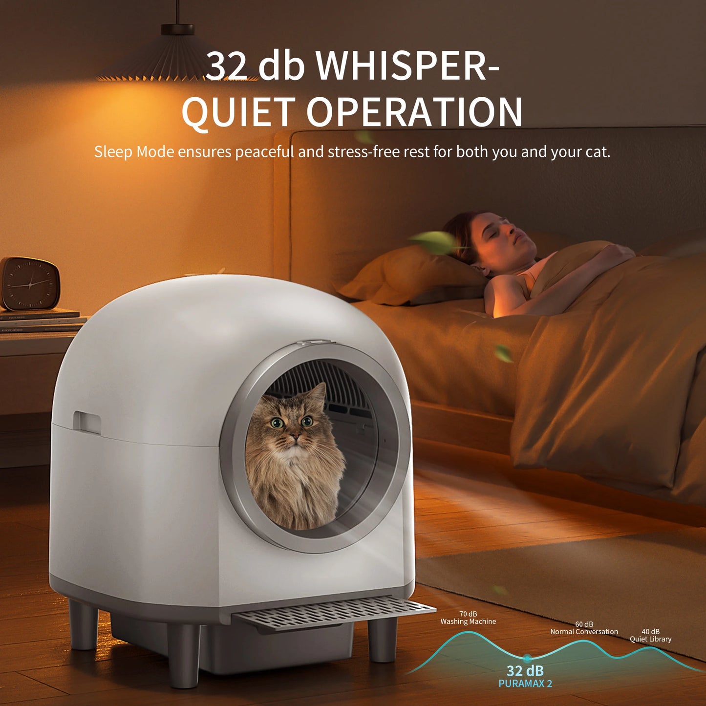 Automatic Smart Cat Litter Box.