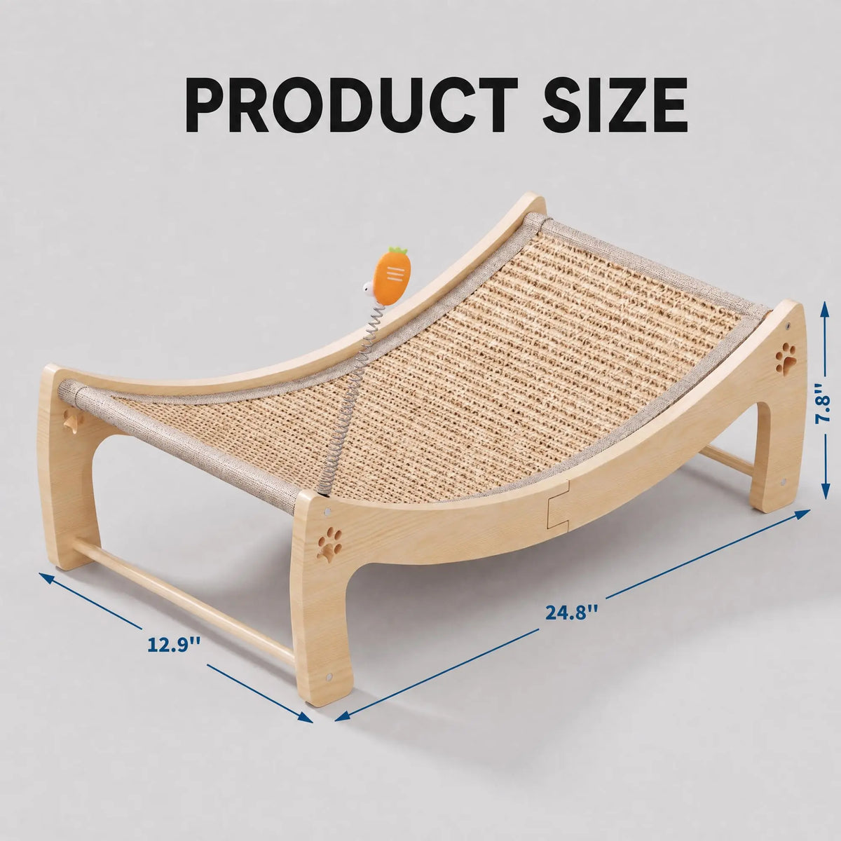 Wooden Cat Scratcher Lounge Bed.
