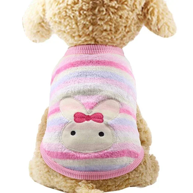 Cartoon Fleece Cat Clothes.