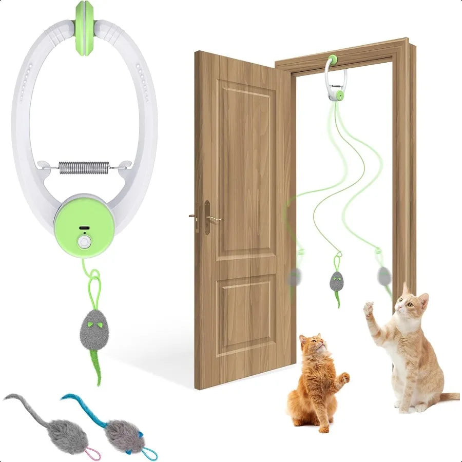 Interactive Hanging Door Cat Toy.