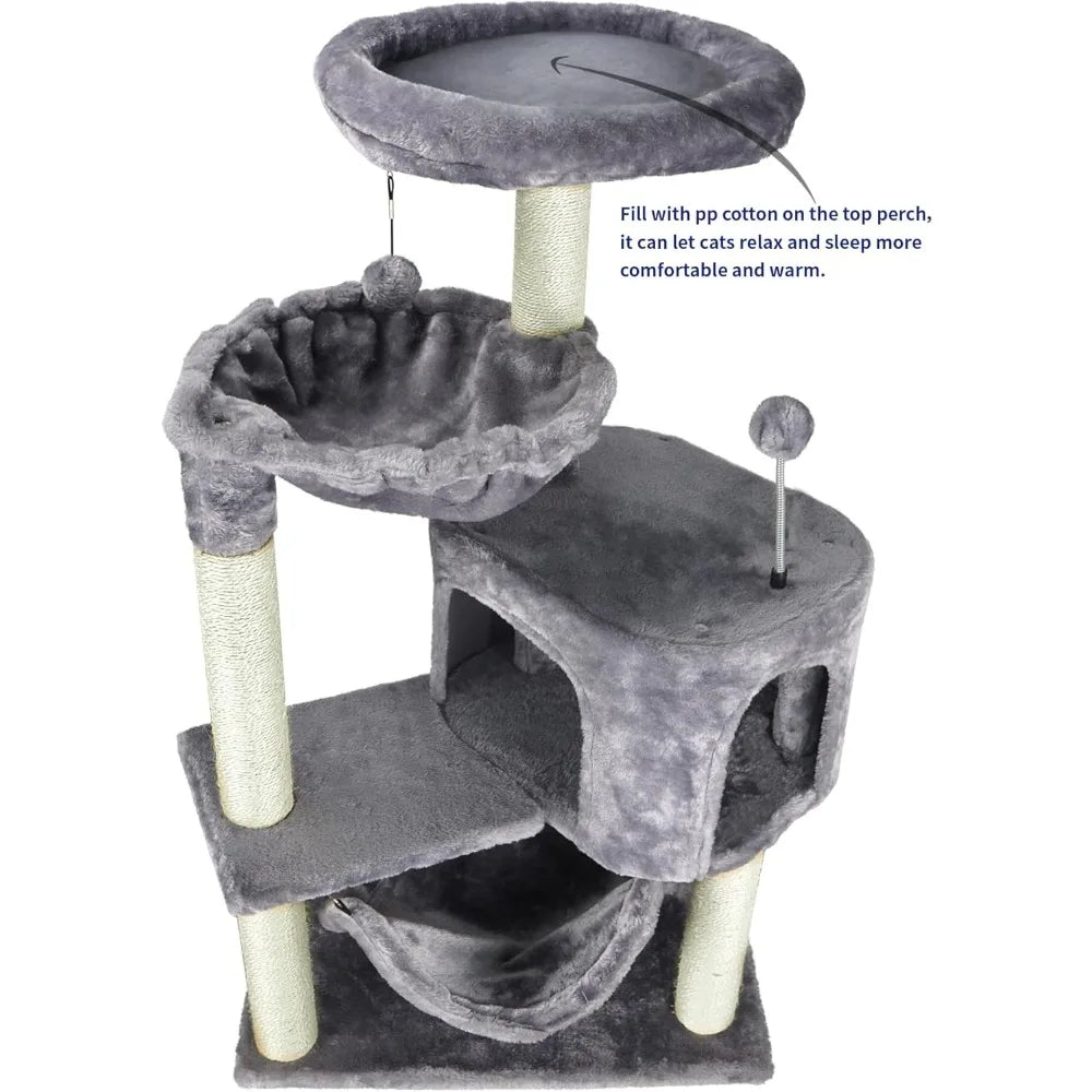 Cat Tree with Large Hammock.