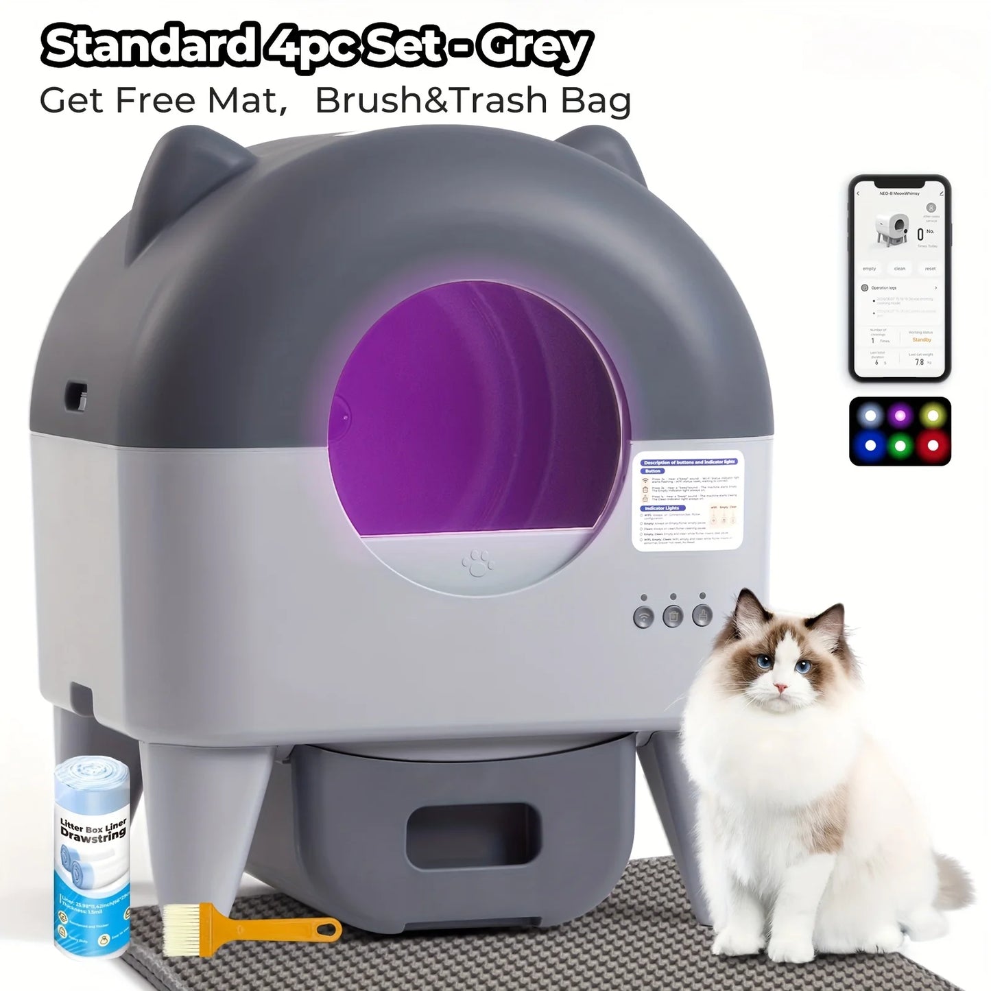 Lunapurr Self Cleaning Litter Box.