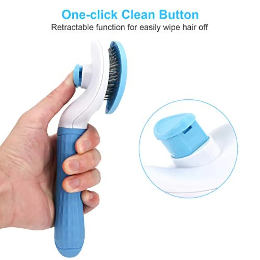 Self-Cleaning Slicker Brush.