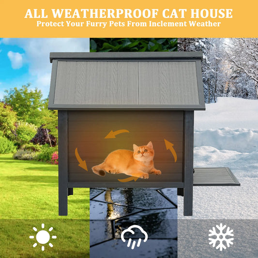 HDPE Indoor Outdoor Cat House.