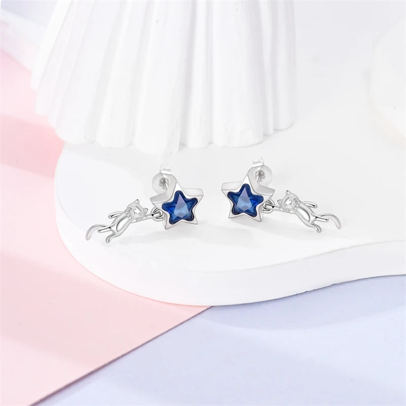 Cat Silver Ear Jewelry.