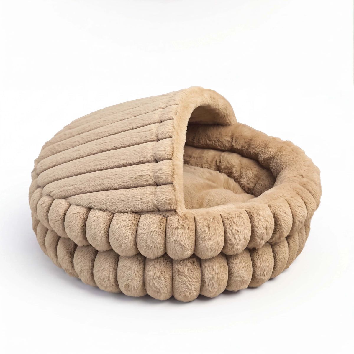 Soft Hooded Cat Cave Bed.