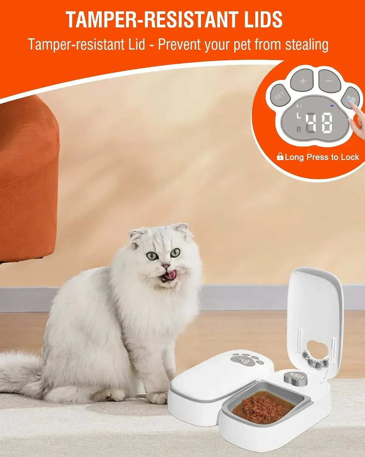 Automatic Wet Food Cat Feeder.