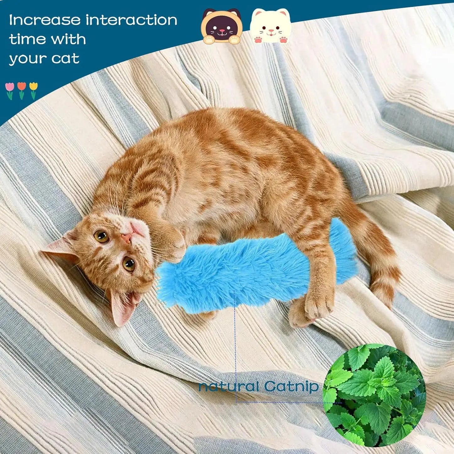 Cat Teething Pillow Toys.