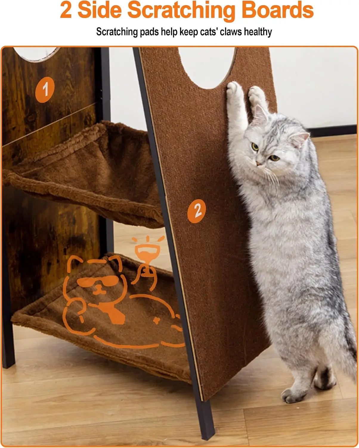 Modern Wood Cat Tree.