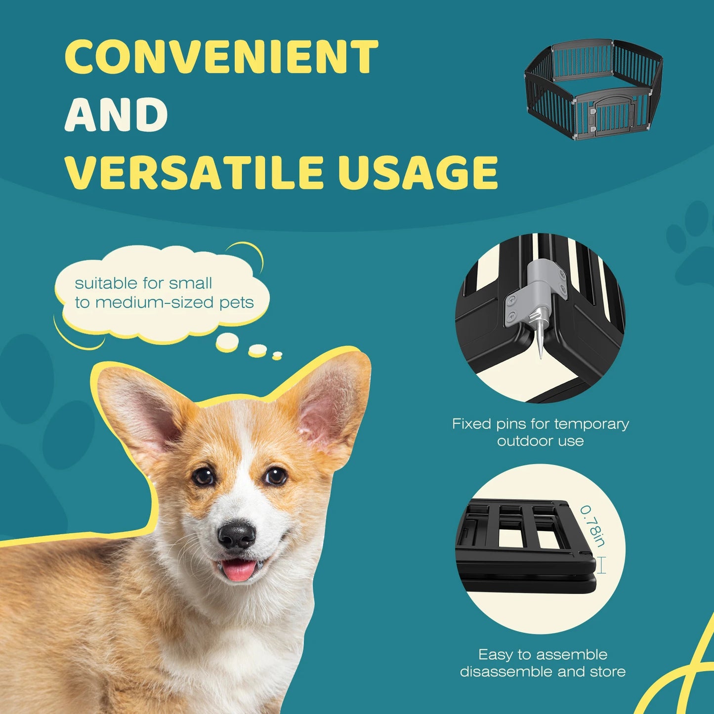 Plastic Dog Playpen.