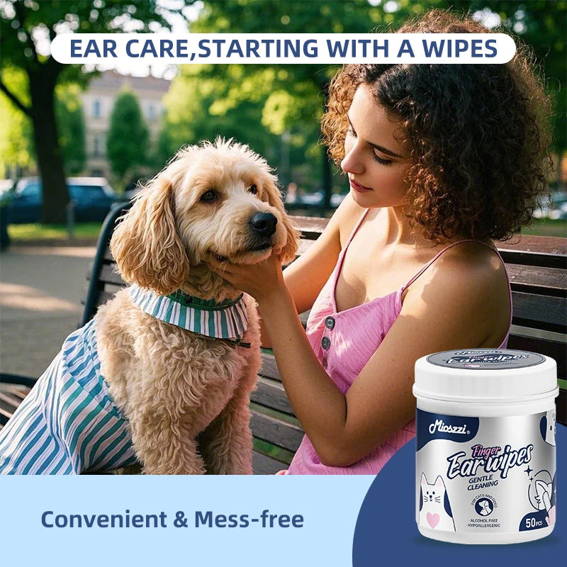 Mioszzi Pet Ear Cleaning Wipes.