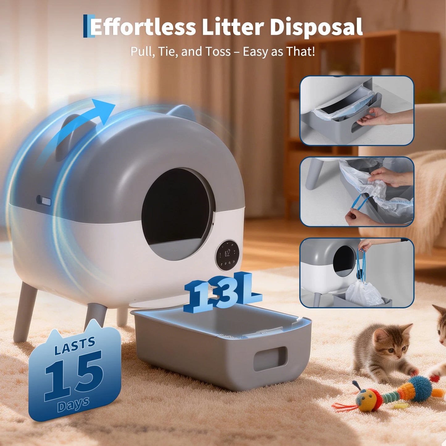Self-Cleaning Litter Box.