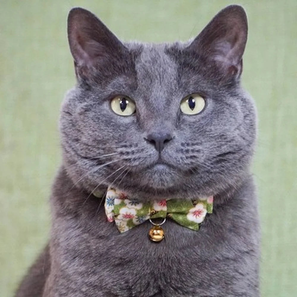 Handcrafted Bow Tie Cat Collar.
