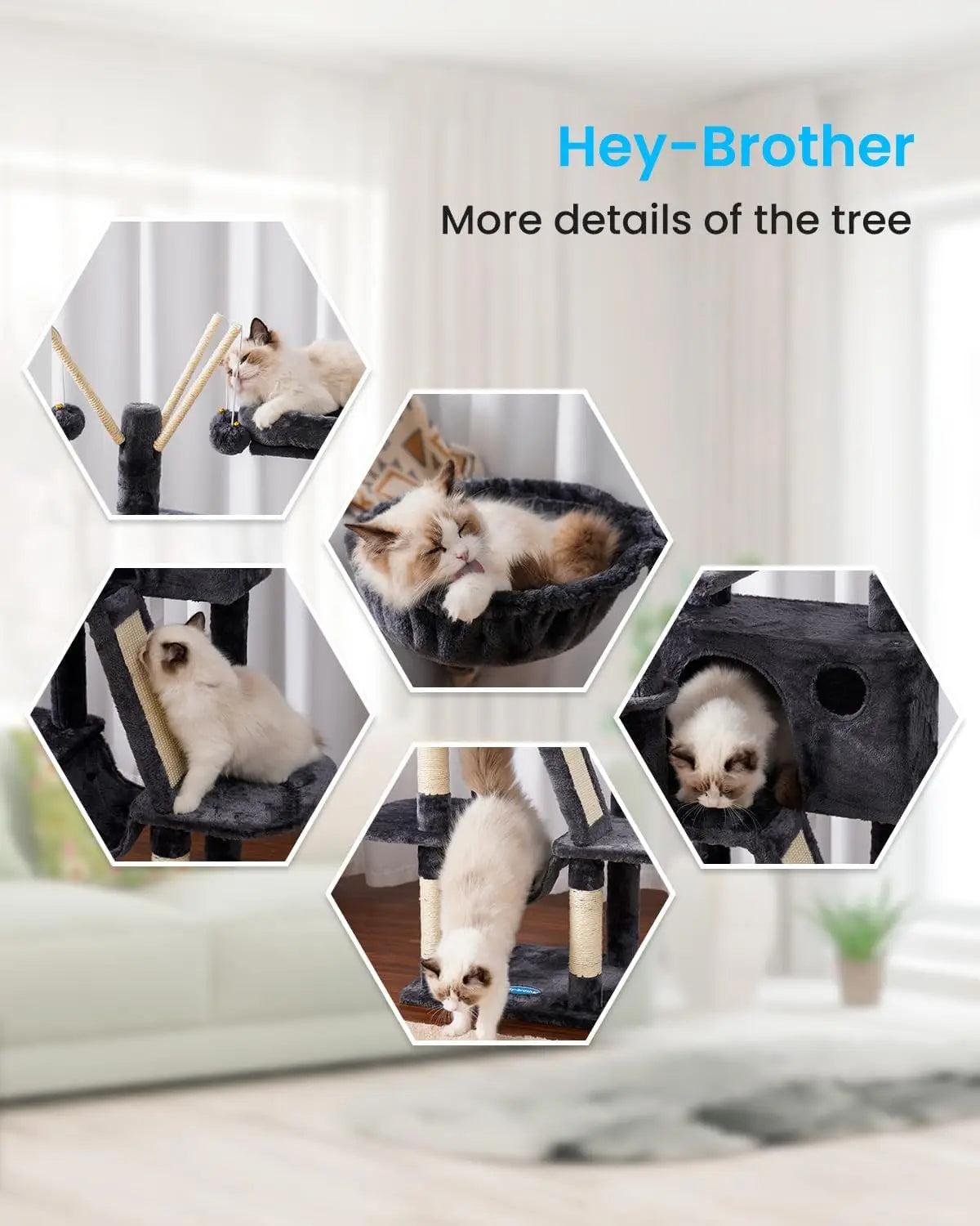 Cat Tower with Padded Bed.