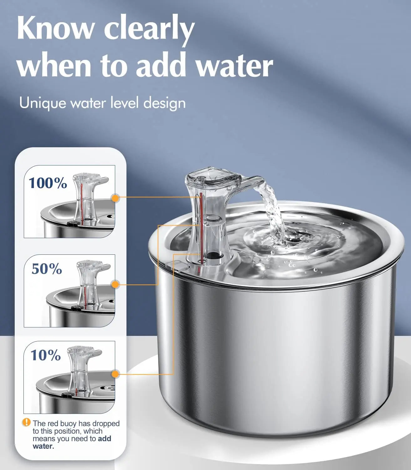 Stainless Steel Water Fountain.