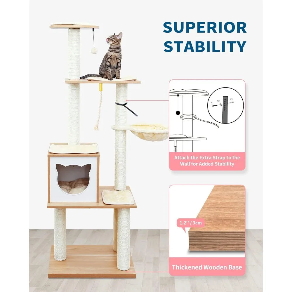 Modern Cat Tree Tower.