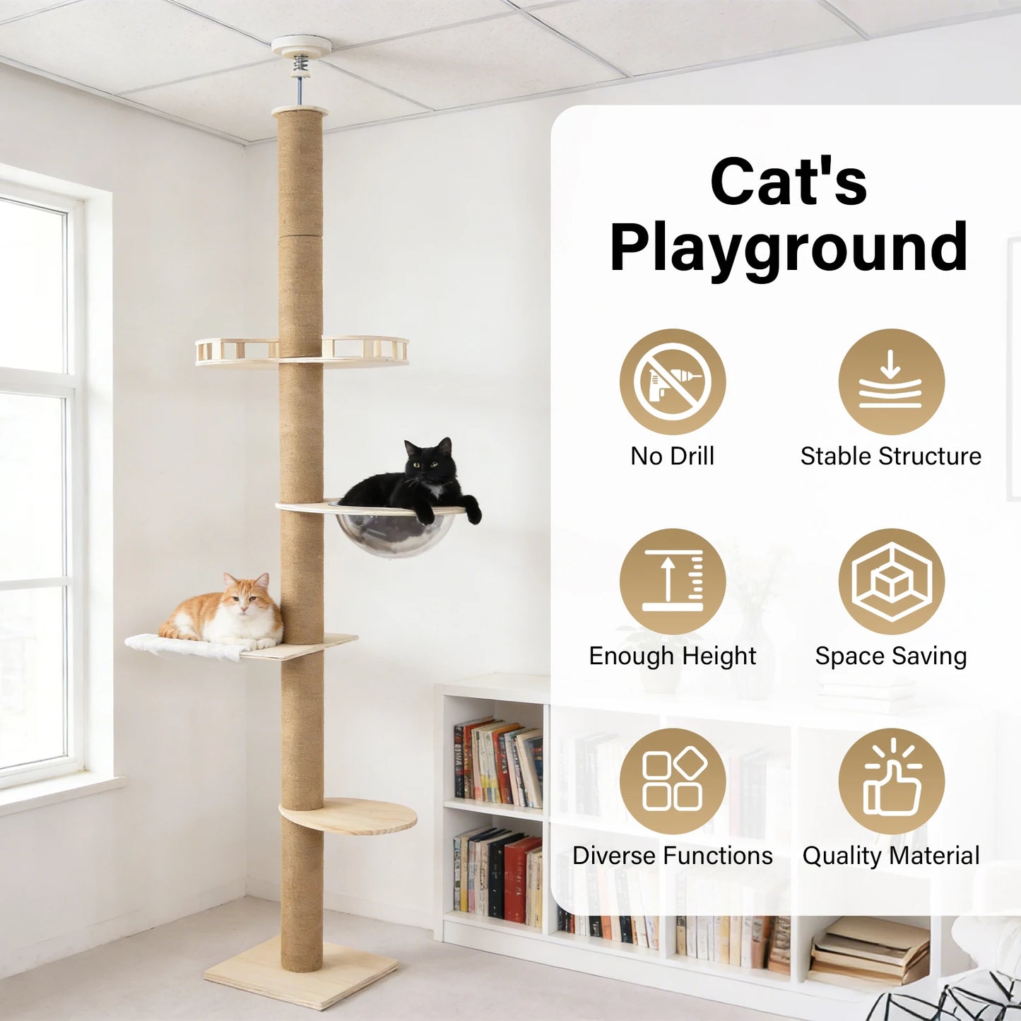 Floor To Ceiling Cat Tree.