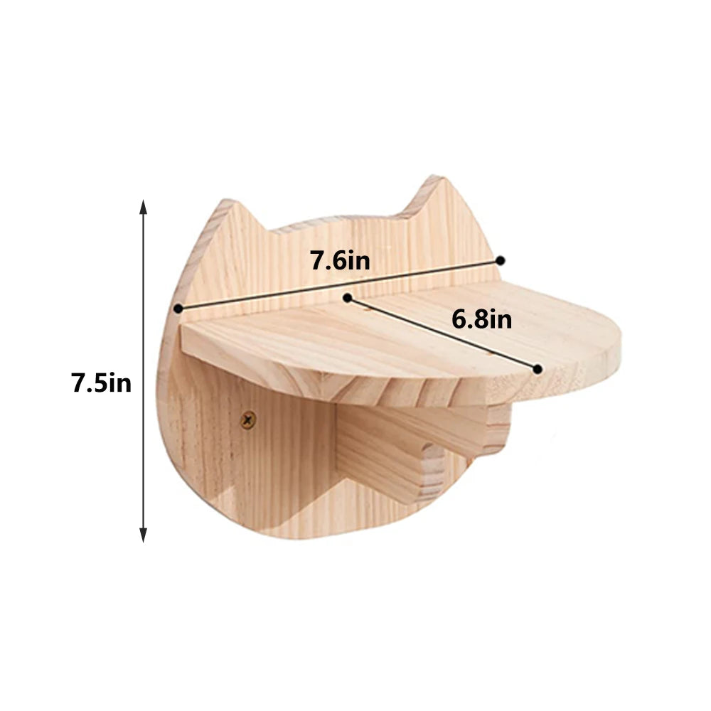 Wall Mounted Cat Shelves Set Moon Shape.