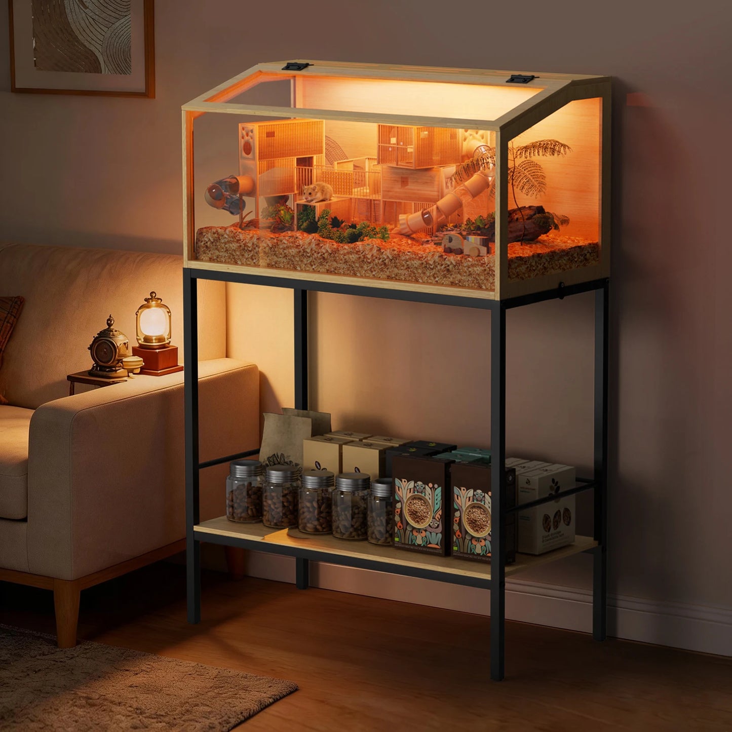Large Wooden Hamster Cage.