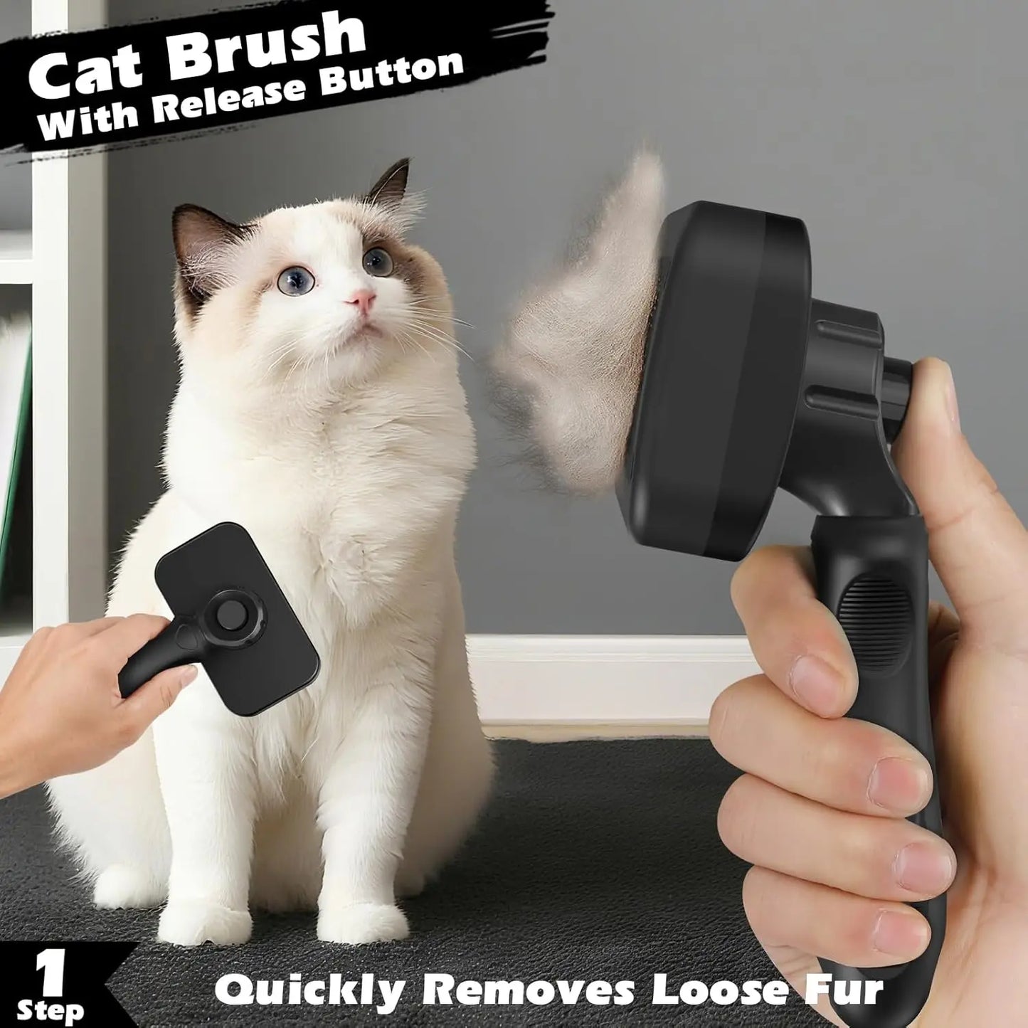 3-Piece Cat Grooming Kit.