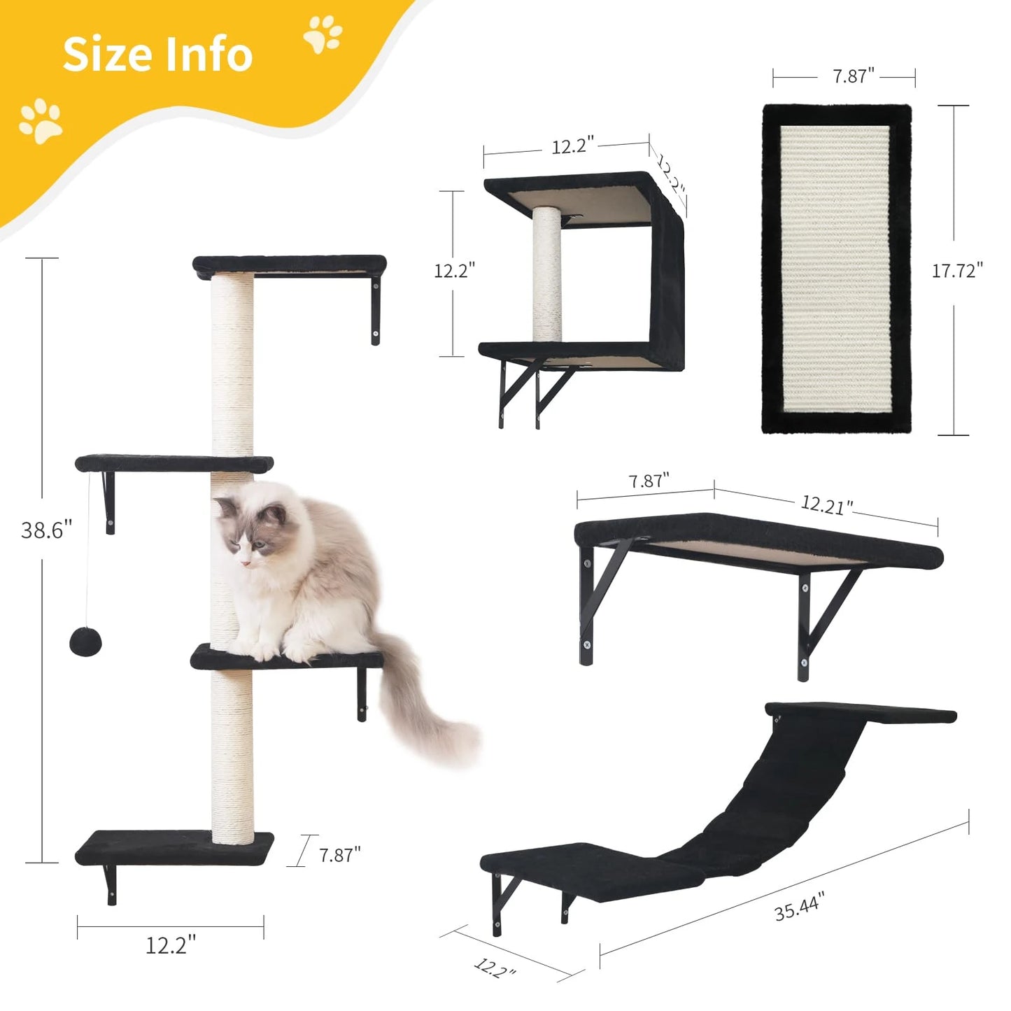 Cat Wall Shelves Set.