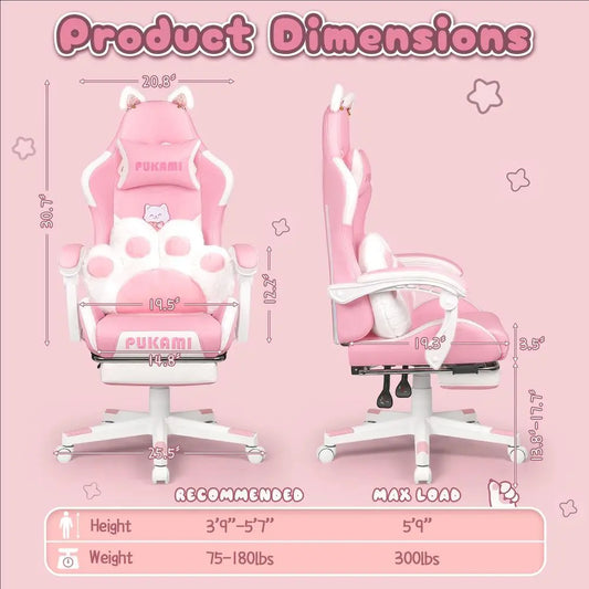 Pink Gaming Chair.