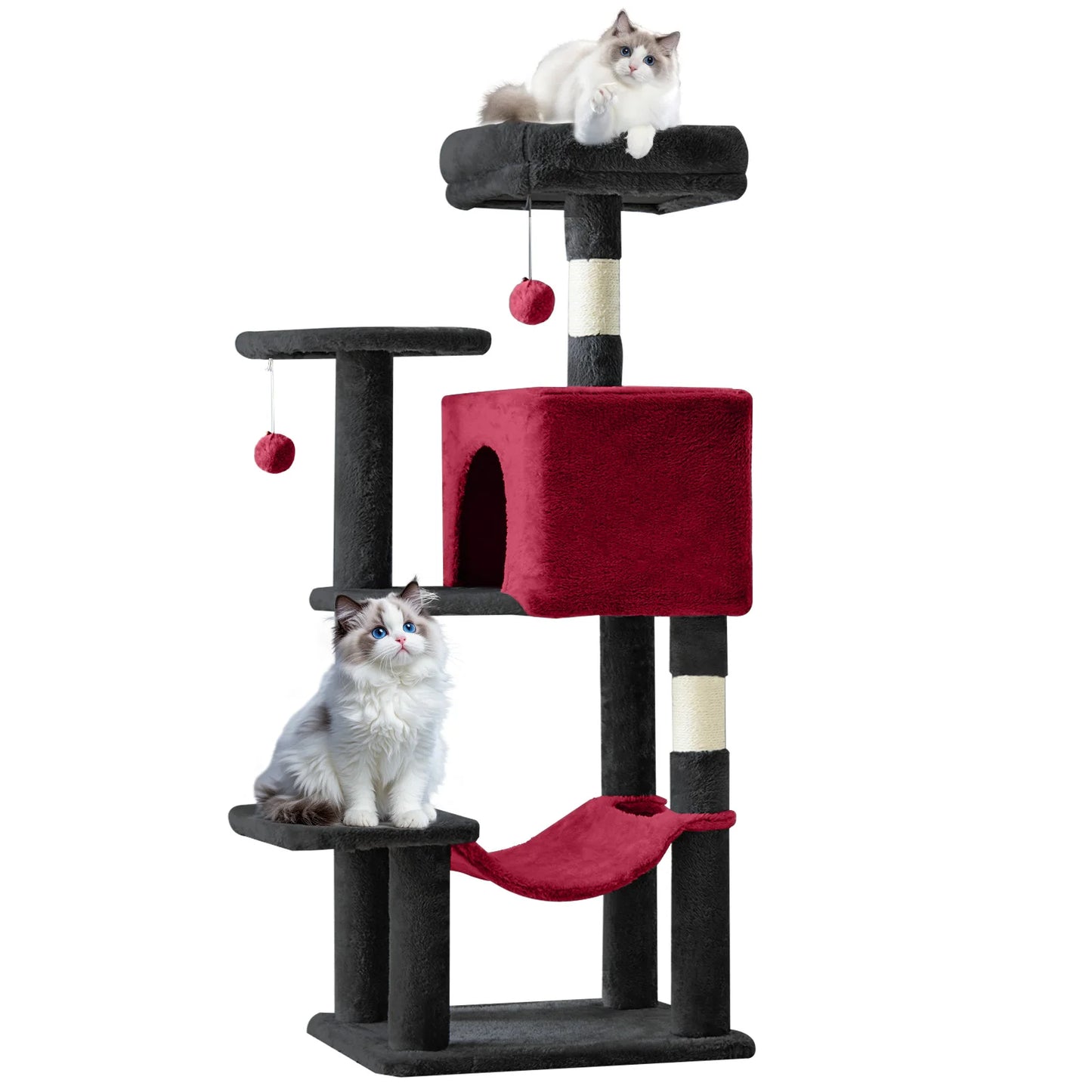 44IN Cat Tree Tower.        Pet Condo for Indoor Cats and Kittens Play