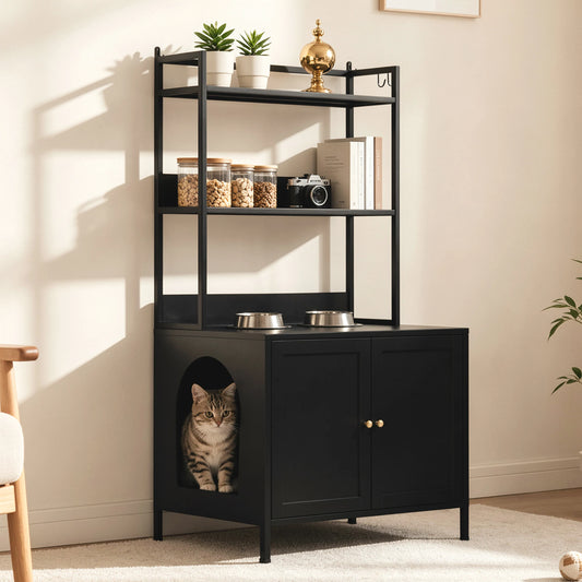 Tall Metal Cat Litter Box Enclosure.
