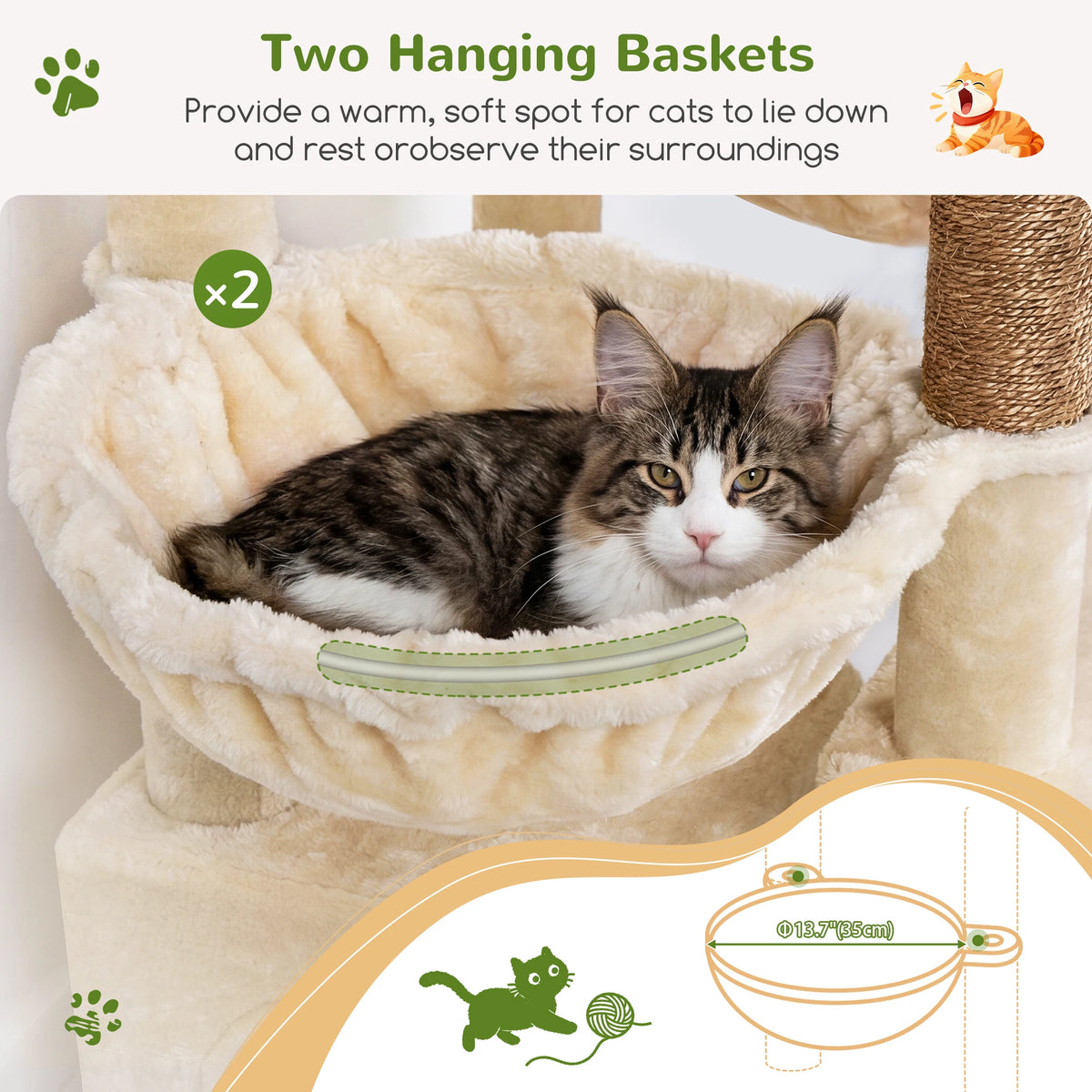 Large Cat Tree for Multiple Cats.