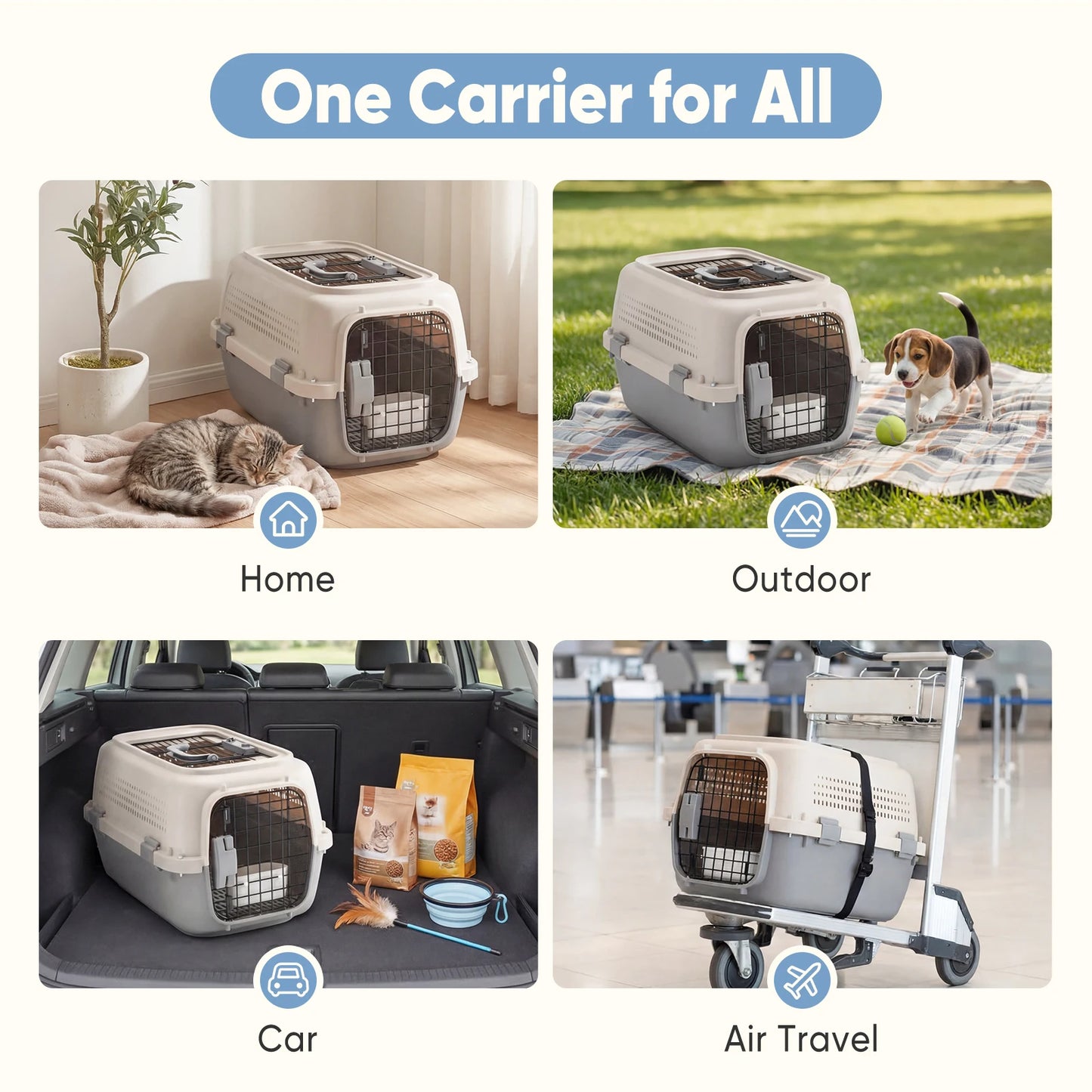 Pet Carrier for Small Dogs & Cats.
