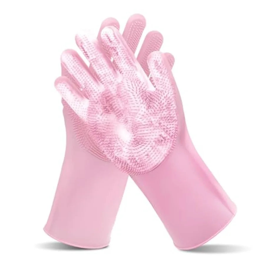 Pet Grooming Gloves for Bathing Dogs and Cats.