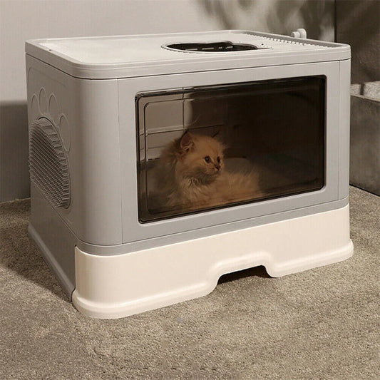 Large Hooded Cat Litter Box.