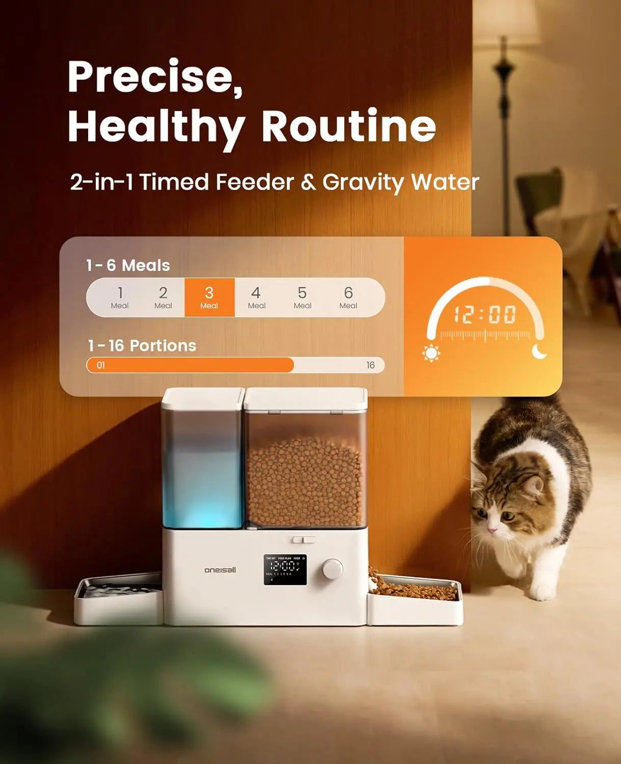 Automatic Cat Feeder & Water Dispenser.