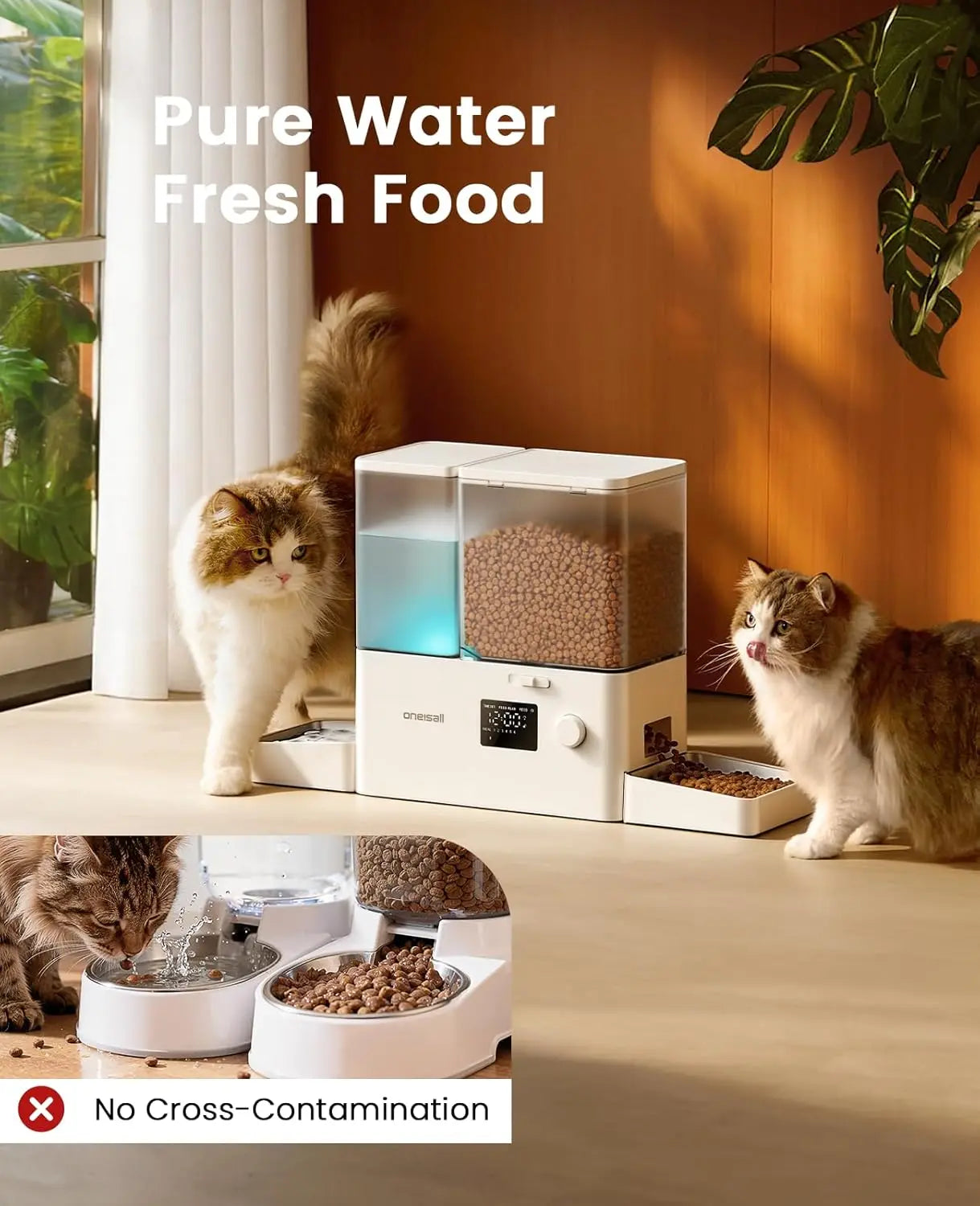 Automatic Cat Feeder & Water Dispenser.