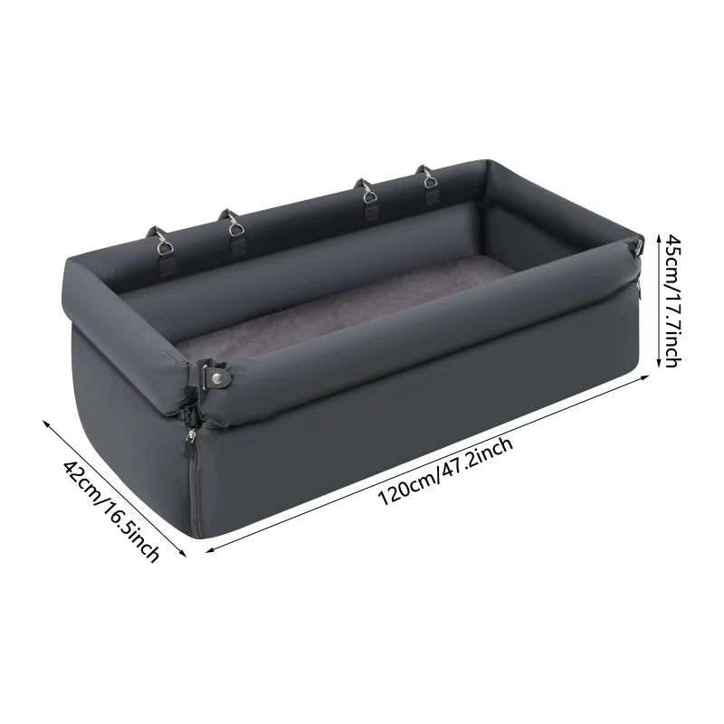 Foldable Travel Pet Car Seat Bed.