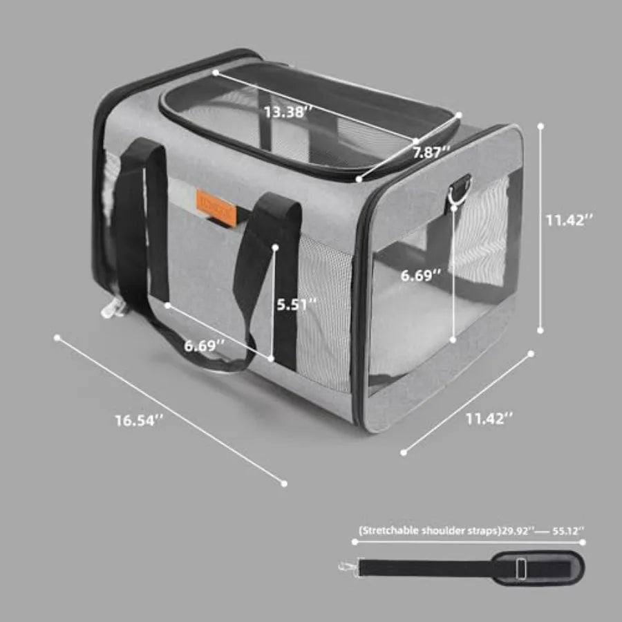 Soft-Sided Cat and Dog Carrier.