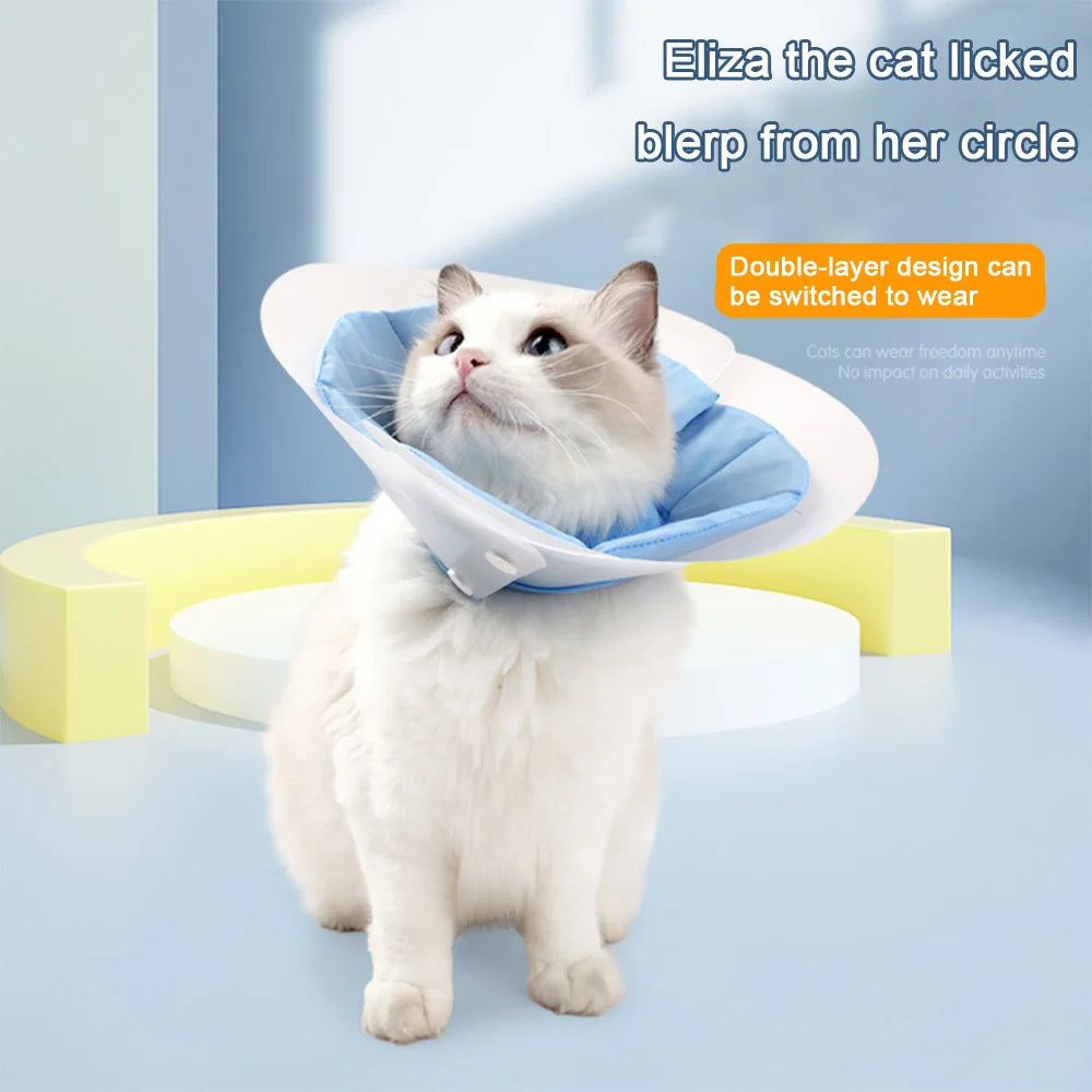 Soft Cat Recovery Collar.