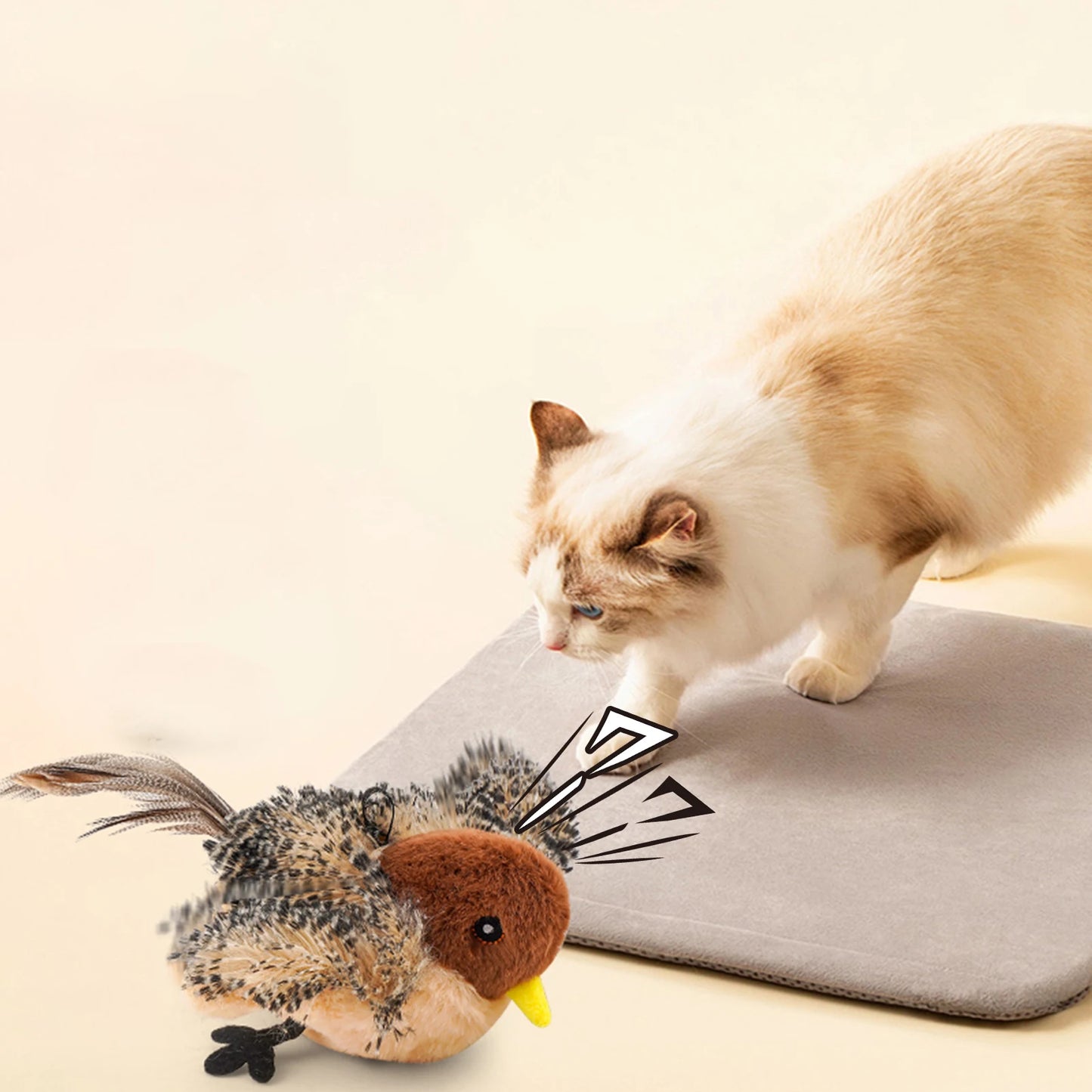 Chirping Bird Cat Toy.