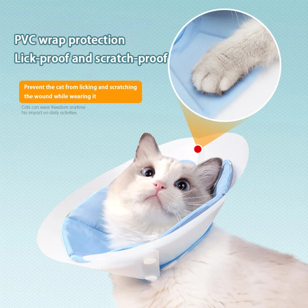 Soft Cat Recovery Collar.
