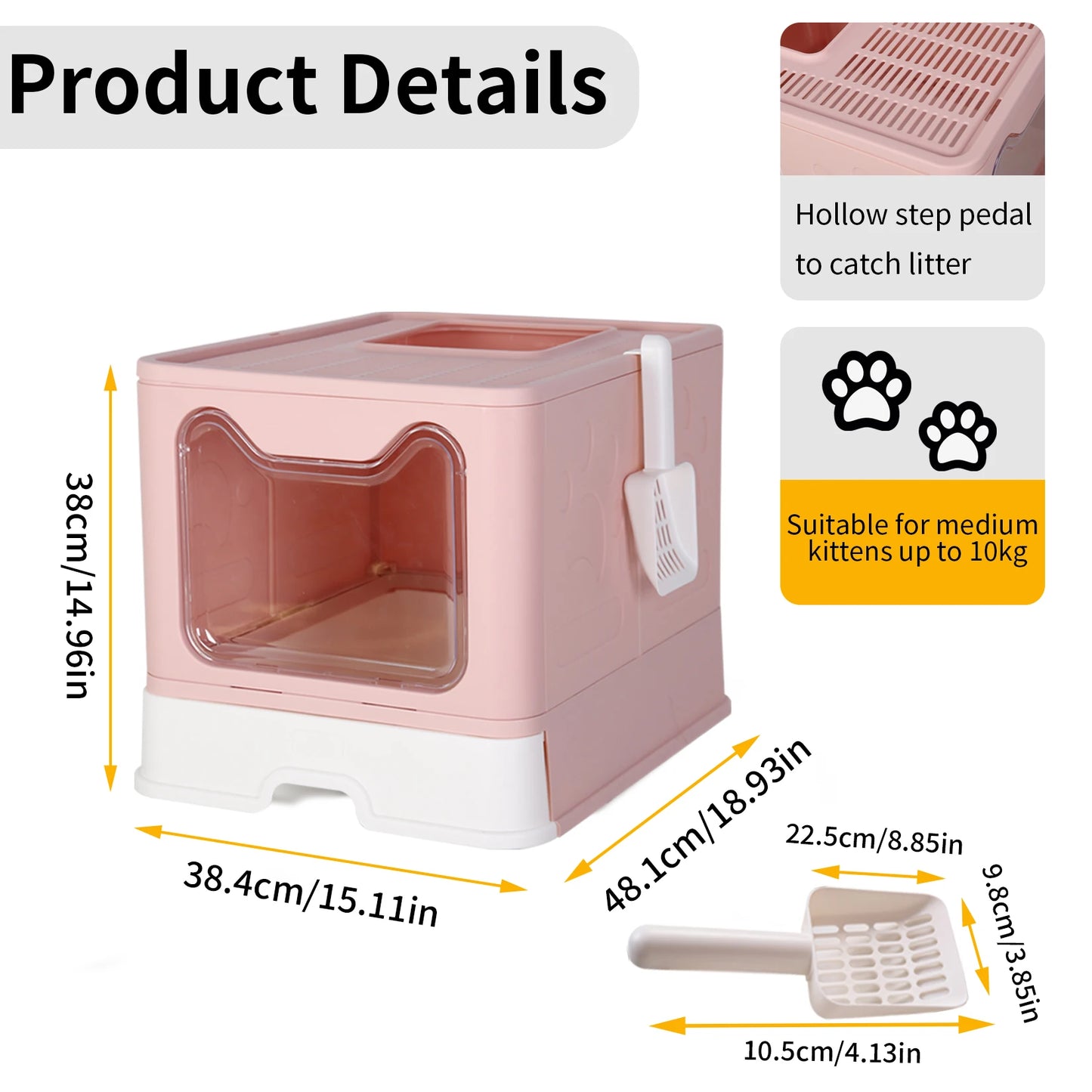 Large Enclosed Cat Litter Box.