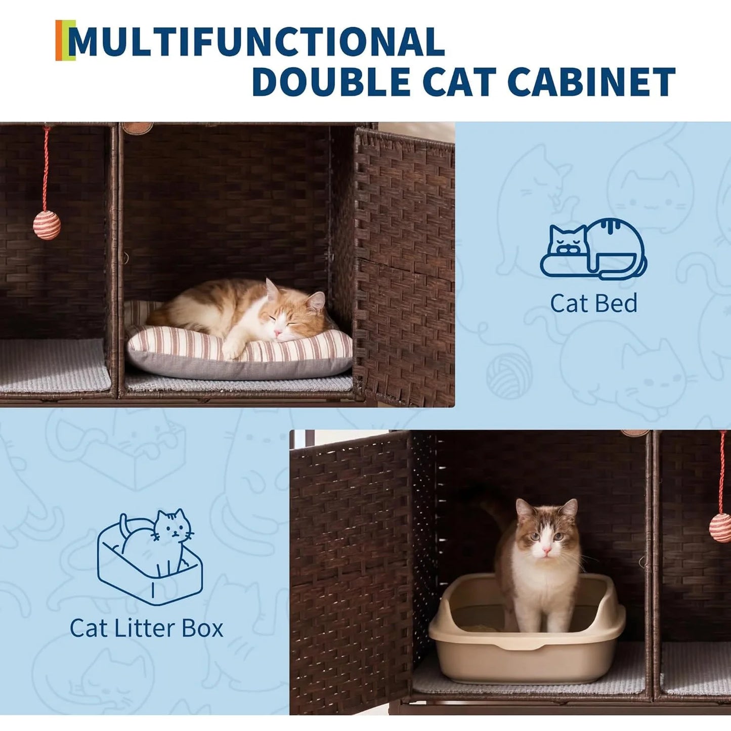 Large Hidden Cat Litter Box Furniture.