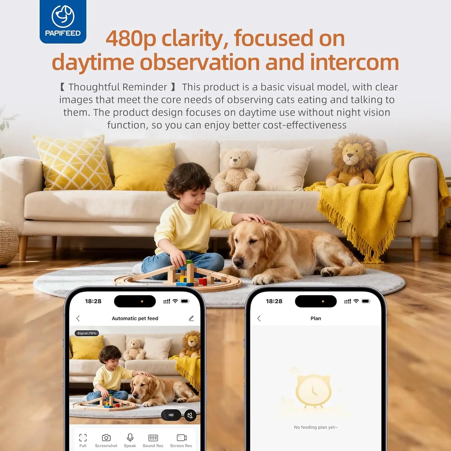 Smart Wi-Fi Pet Feeder.